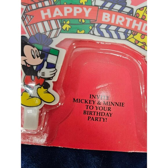 Vintage Mickey`s Stuff For Kids Mickey & Minnie Plastic‎ Birthday Cake Topper - Picture 3 of 8